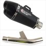 Lextek XP13C Carbon Fibre Exhaust 210mm with Link Pipe for Kawasaki Versys 1000 (15-18)