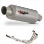 Lextek GP1 Matt S/Steel GP Stubby Exhaust System 240mm for Yamaha YZF R6 (06-16)