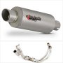 Lextek GP1 Matt S/Steel GP Stubby Exhaust System 240mm Low Level for Yamaha MT-07/XSR 700 ...