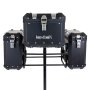 Lextek Aluminium Complete Luggage Set 95Litre for BMW R1200 GS (08-12) Black