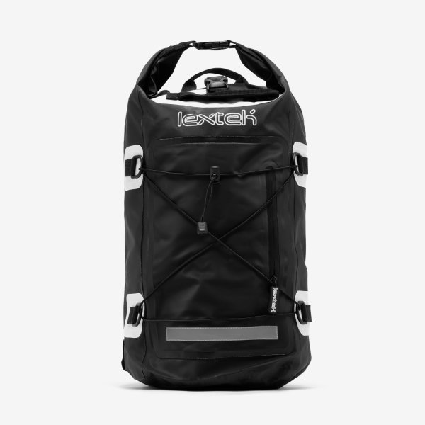 Lextek Waterproof Dry Bag Backpack 30L Black/White (LGGGBX007) (#007 ...