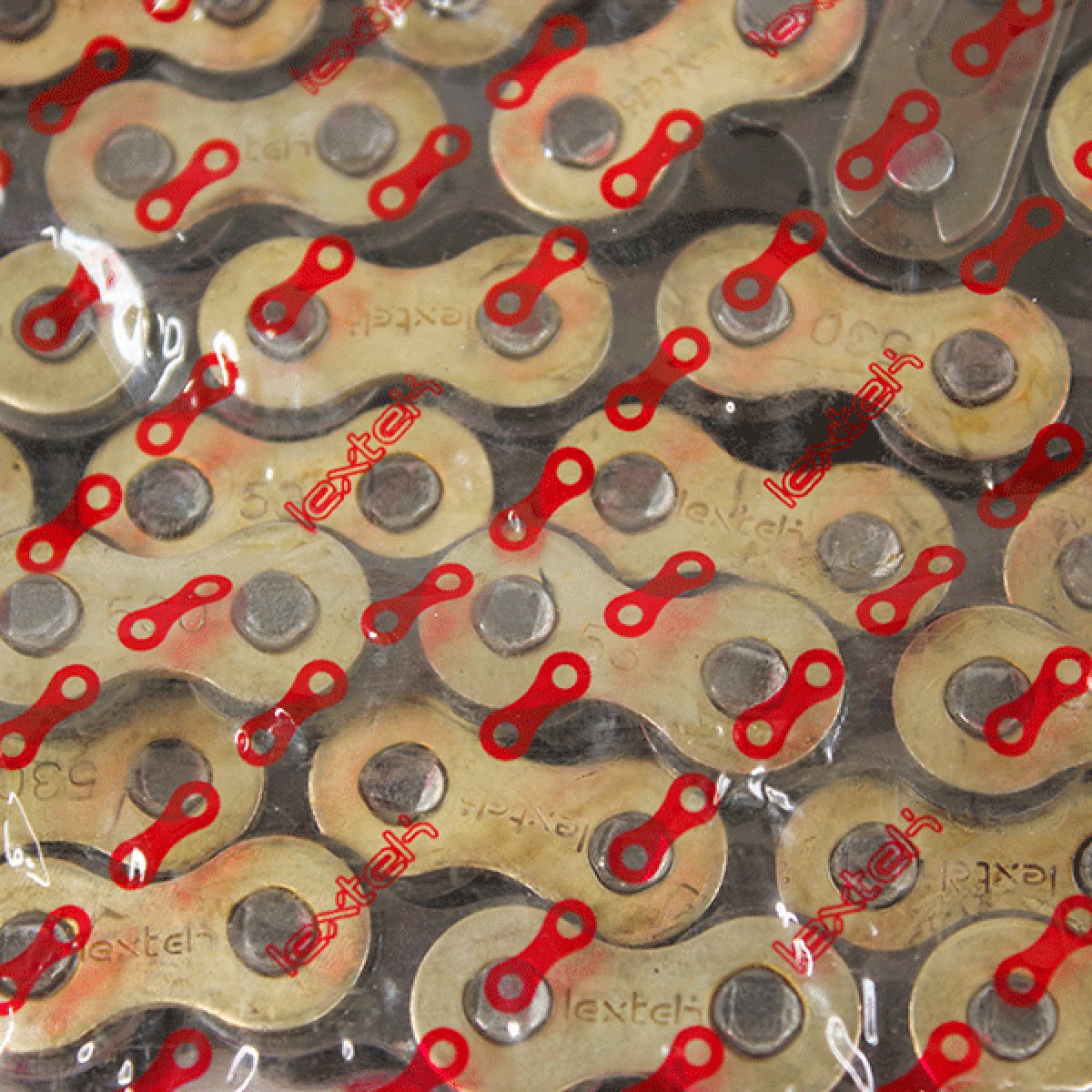 Lextek Drive Chain Motorcycle 428-122 Links Gold Street Motorcycle
