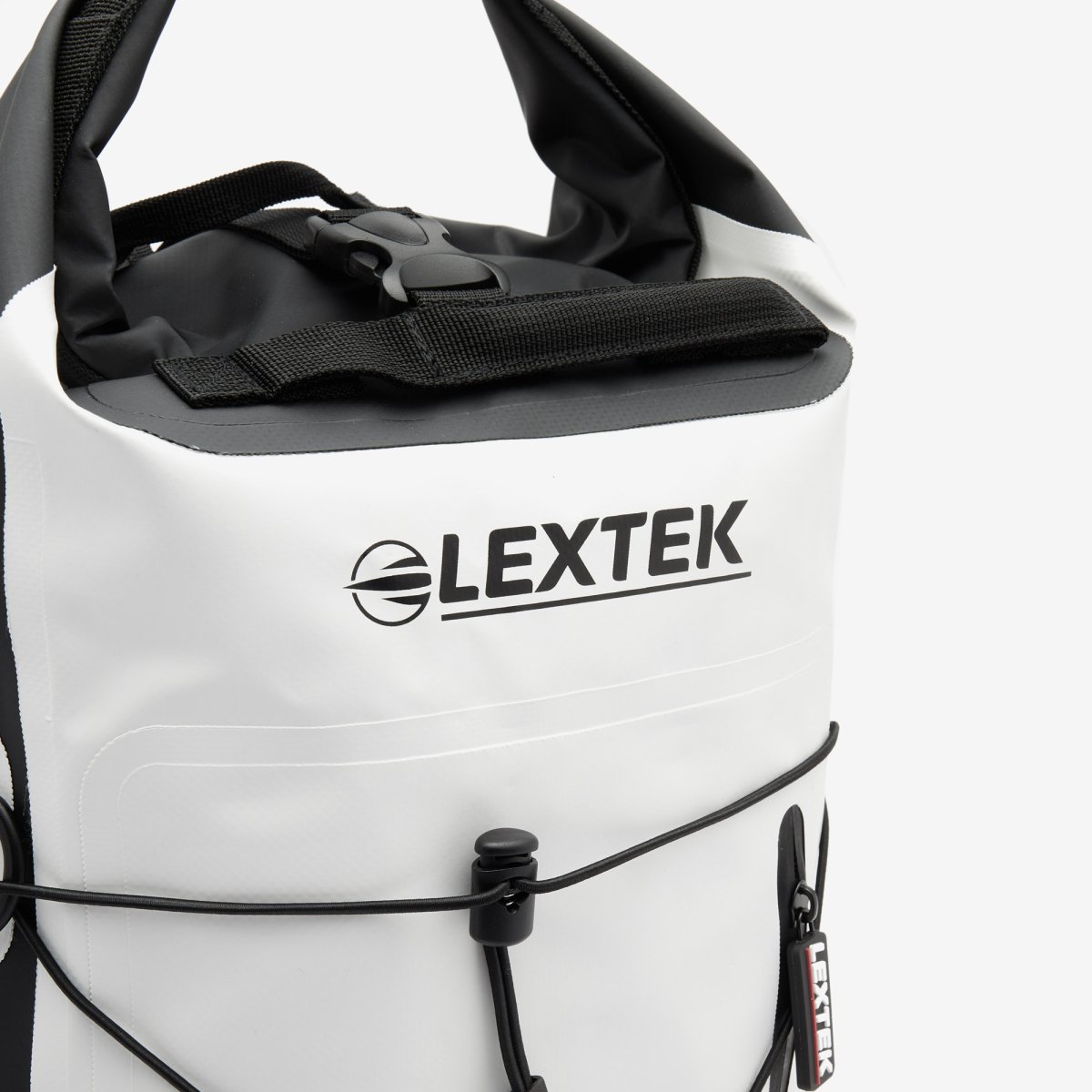 Lextek Waterproof Dry Bag Backpack 30L White/Black Rear Bag 30 L Canvas Straps - Photo 5