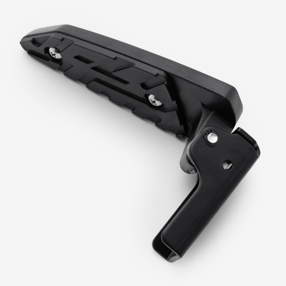Footpeg With Bracket Left Black Foldable Foot Peg Scooter FPWBL081 Steel Bolt-On - Photo 3