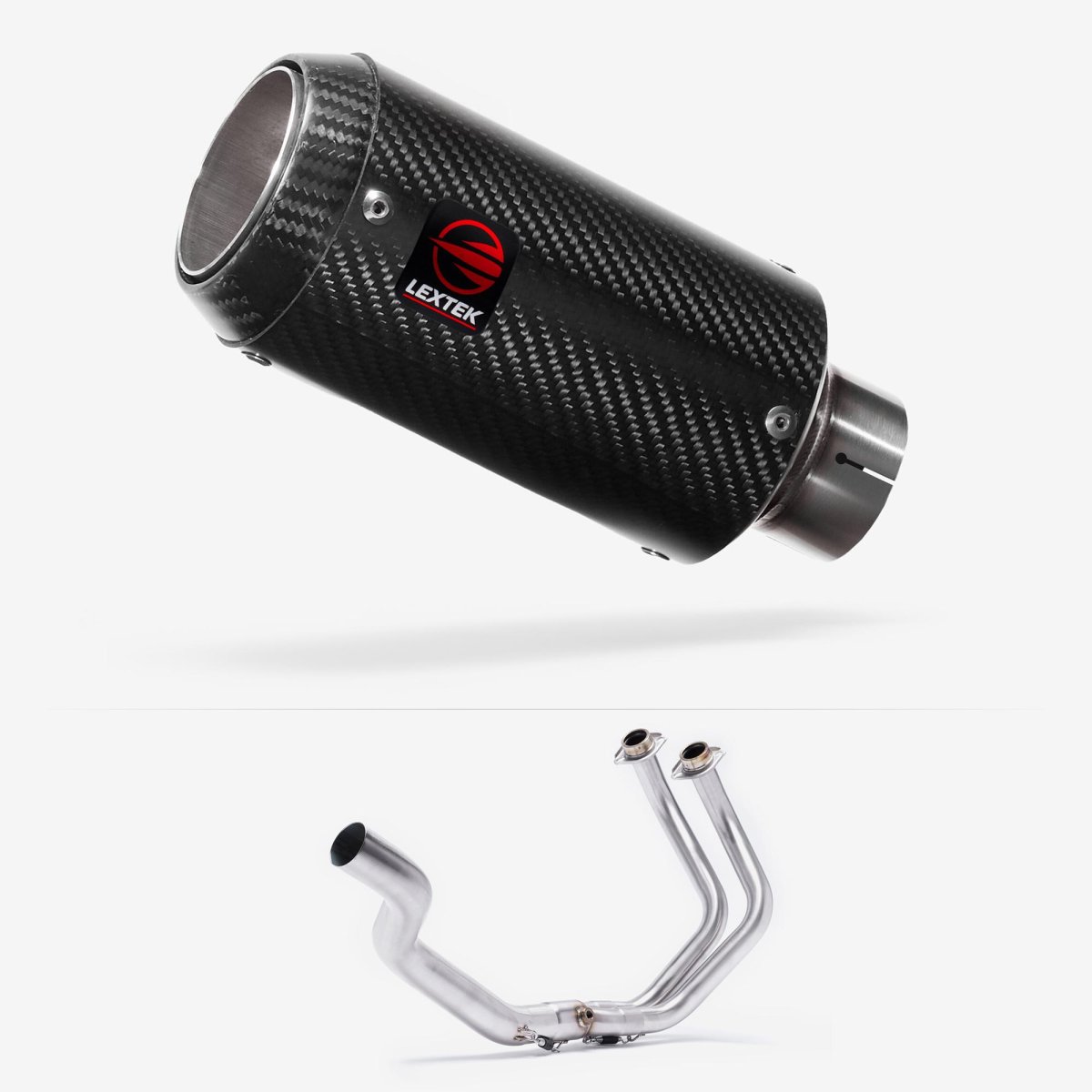 Lextek Carbon Fibre CP8C 150mm Pillion Mount Exhaust for Yamaha YZF-R7 (21-24)