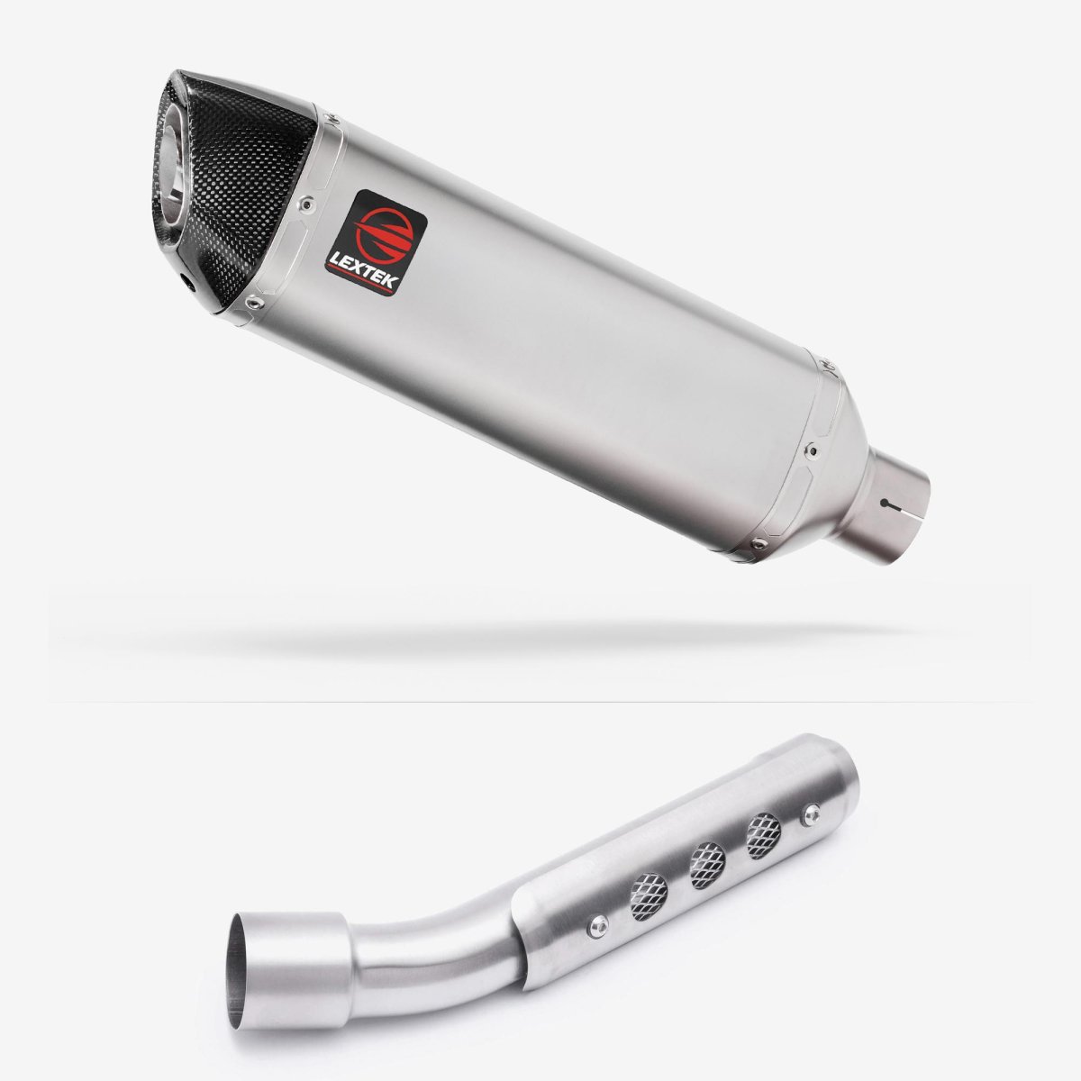 Lextek Stainless Steel VP1 Matt 300mm Exhaust with Link Pipe Easy to Replace