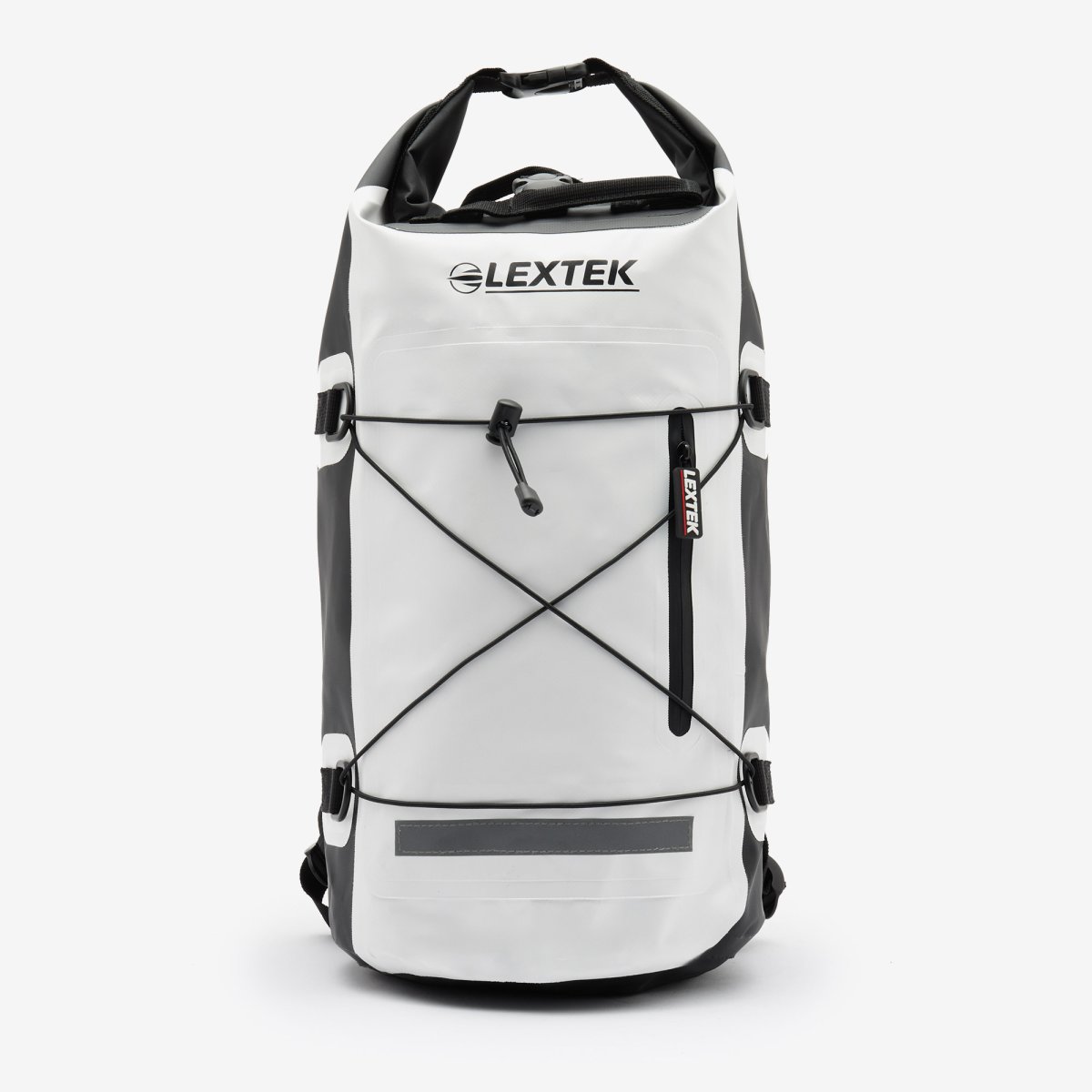 Lextek Lextek Waterproof Dry Bag Backpack 30L White/Black Rear Bag 30 L Canvas Straps - Main Image