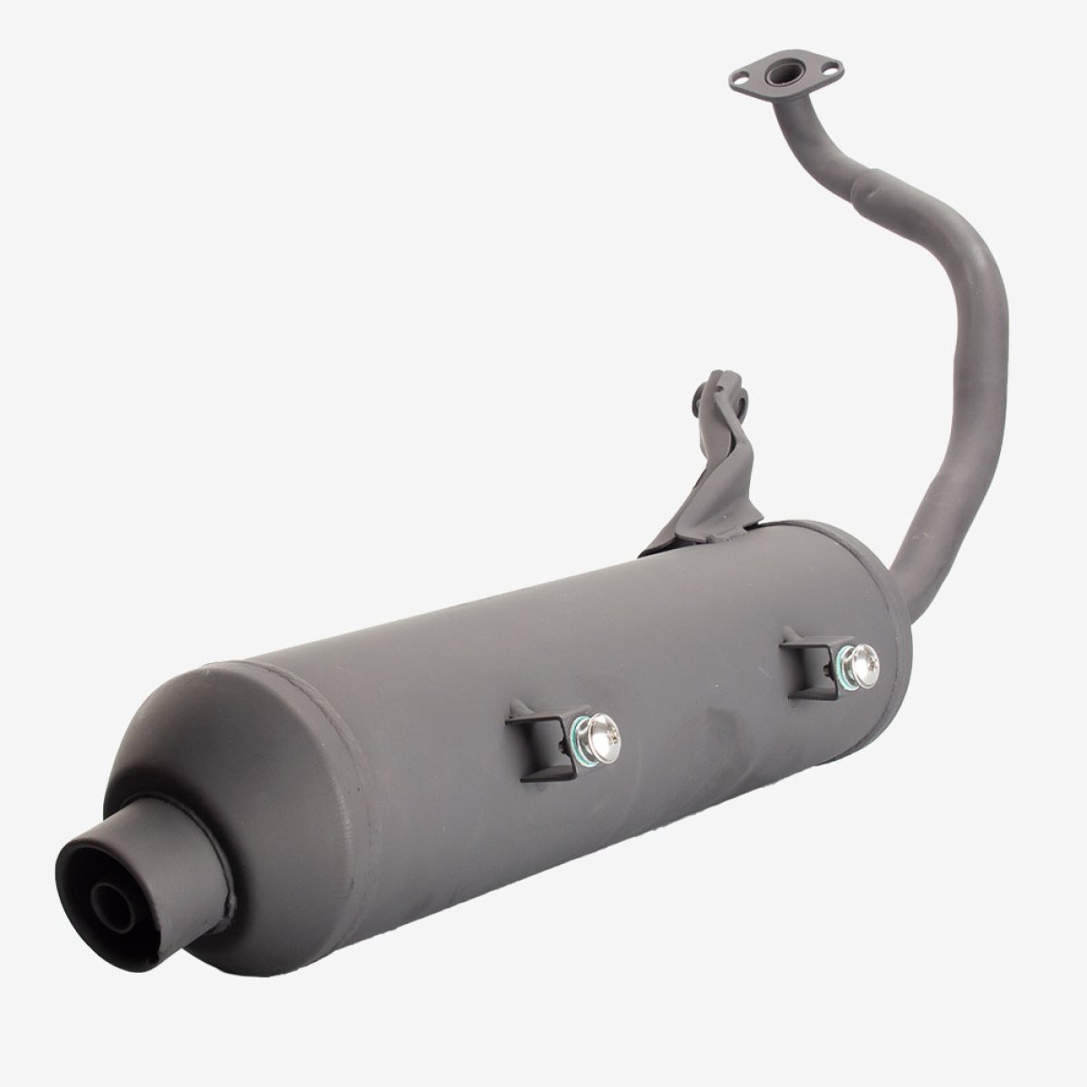 CMPO Exhaust System 125cc Scooter Black with (Without Guard) for WY125T-108 Silencer - Main Image